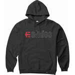 Etnies Ecorp Hoodie Black/Red/White S Pulover na prostem