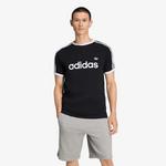 Majice adidas 3-Stripes Slim Ringer T-Shirt Black S