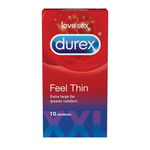 Kondomi Durex Feel Thin XXL, 10 kos