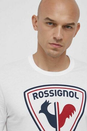 Bombažen t-shirt Rossignol bela barva - bela. T-shirt iz kolekcije Rossignol. Model izdelan iz tanke
