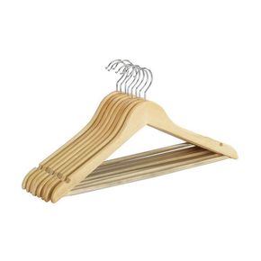 Komplet 8 lesenih obešalnikov za oblačila Wenko Shaped Hanger Eco