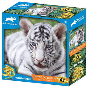 Animal Planet sestavljanka 3D - beli tiger