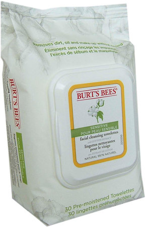 "Burt's Bees Sensitive čistilni robčki za obraz - 30 kosi"