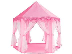 KRUZZEL šotor za otroke palača 140cm roza 00006104