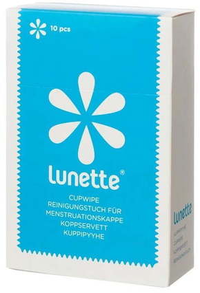 Lunette Čistilni robčki za menstrualno skodelico - 10 k.