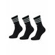 adidas Set 3 parov unisex visokih nogavic 3-Stripes IC1321 Črna