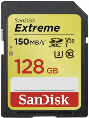 SanDisk Extreme 128GB SDXC™ pomnilniška kartica