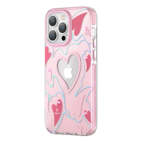 Slomart kingxbar srce zvezdne serije etui iPhone 14 pro max etui w gwiazdki roza srce