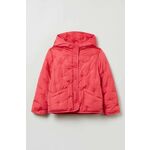 Otroška jakna OVS roza barva - roza. Otroška Jakna iz kolekcije OVS. Delno podloženi model izdelan iz enobarvnega materiala.