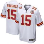 Patrick Mahomes 15 Kansas City Chiefs Nike Road Game dres, velikost XL