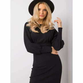 RUE PARIS Ženska črtasta obleka Leticia RUE PARIS black RV-SK-6079.65_358293 L