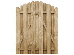 VIDAXL Vrtna vrata impregnirana borovina 100x125 cm