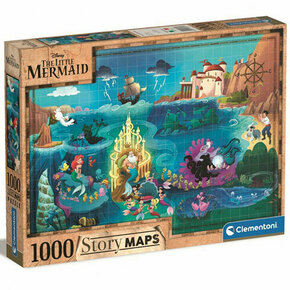 Clementoni Puzzle Story Maps: Mala morska deklica 1000 kosov