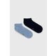 Nogavice Tommy Hilfiger 2-pack moški - modra. Kratke nogavice iz kolekcije Tommy Hilfiger. Model izdelan iz enobarvnega materiala. V kompletu sta dva para.