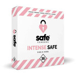 SAFE Intense Safe - Kondomi z rebri in pikami (36 kosov)