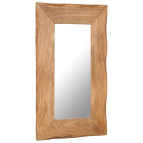 VidaXL Kozmetično ogledalo 50x80 cm trden akacijev les