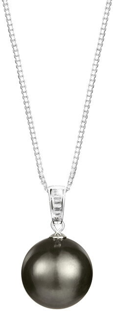 JwL Luxury Pearls Srebrna ogrlica s pravim morskim bisercem Tahitian JL0567 (veriga