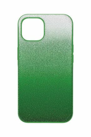 Etui za telefon Swarovski iPhone 14 zelena barva - zelena. Etui za telefon iz kolekcije Swarovski. Model izdelan iz plastike s kristali.