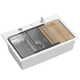 granitni umivalnik MARC 110 WORKSTATION White
