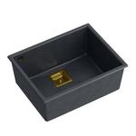 granitni umivalnik DAVID 50 Black Metallic