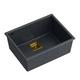 granitni umivalnik DAVID 50 Black Metallic