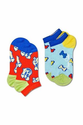 Otroške nogavice Happy Socks Kids Dog &amp; Bone 2-pack - pisana. Otroške nogavice iz kolekcije Happy Socks. Model izdelan iz elastičnega materiala. V kompletu sta dva para.