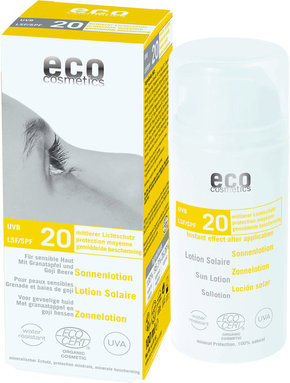 "eco cosmetics Losjon za sončenje ZF 20 - 100 ml"