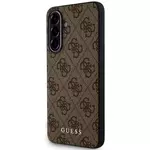 Ovitek Guess Case 4G Metal Gold Logo for Samsung Galaxy A56 brown (GUHCSA56G4GFBR)
