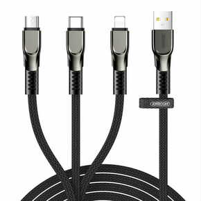 Joyroom 3in1 kabel USB - Lightning / microUSB / USB-C 3.5A 1.3m