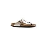 Birkenstock Usnjene japonke Gizeh bež 943873