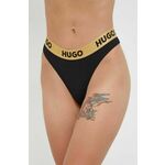 Tangice HUGO črna barva - črna. Tangice iz kolekcije HUGO. Model izdelan iz elastične pletenine.
