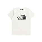 Otroška kratka majica The North Face EASY TEE bela barva - bela. Otroška kratka majica iz kolekcije The North Face, izdelana iz pletenine s potiskom. Model iz izjemno udobne tkanine z visoko vsebnostjo bombaža.