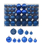 vidaXL Komplet novoletnih bučk 100 kosov modre barve