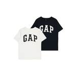 Otroška bombažna kratka majica GAP 2-pack - pisana. Otroške kratka majica iz kolekcije GAP. Model izdelan iz pletenine s potiskom. Tanek, gosto pleten material.