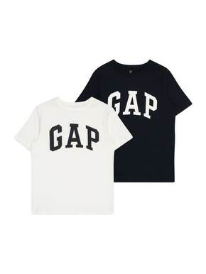 Otroška bombažna kratka majica GAP 2-pack - pisana. Otroške kratka majica iz kolekcije GAP. Model izdelan iz pletenine s potiskom. Tanek