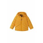 Otroška puhovka Reima Kupponen rumena barva - rumena. Otroška jakna iz kolekcije Reima. Podložen model, izdelan iz vodoodpornega materiala z visoko zračnostjo.