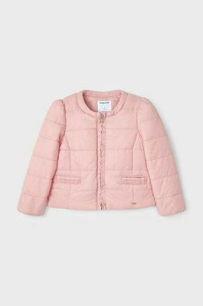 Otroška jakna Mayoral roza barva - roza. Otroški jakna iz kolekcije Mayoral. Delno podložen model