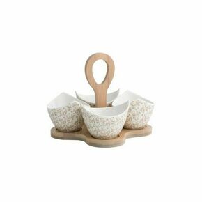 Brandani Riccioli di fata set 4kos servirne skledice porcelan 17x17xh14cm