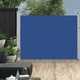 vidaXL Zložljiva stranska tenda za teraso 140x500 cm modra