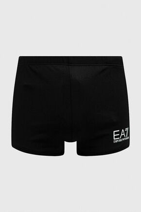 Kopalne hlače EA7 Emporio Armani črna barva - črna. Kopalke iz kolekcije EA7 Emporio Armani. Model izdelan iz elastične pletenine.