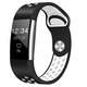 BStrap Fitbit Charge 2 Silicone Sport (Small) pašček, Black/White