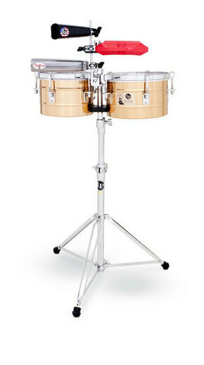 Timbale Tito Puente Timbalitos Latin Percussion - Timbale z medeninastim ogrodjem (LP272-B)