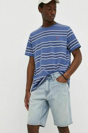Jeans kratke hlače Levi's moški - modra. Kratke hlače iz kolekcije Levi's. Model izdelan iz jeansa. Lahkoten elastičen material zagotavlja popolno svobodo gibanja.