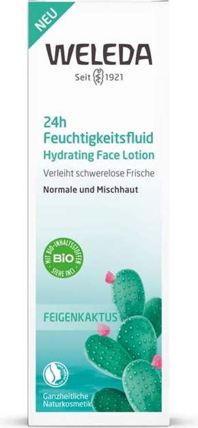 Weleda Prickly Pear Hydrating Lotion dnevna krema za obraz za normalno kožo 30 ml za ženske