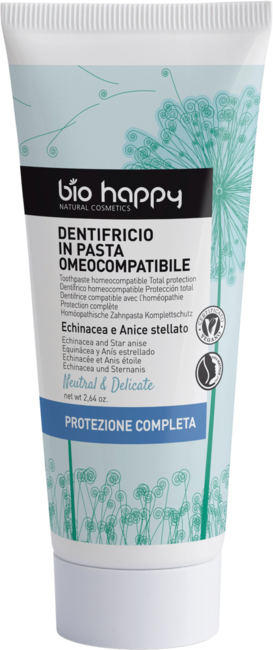 "Bio Happy Neutral &amp; Delicate zobna pasta za popolno zaščito - 75 g"