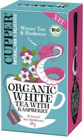 Bio čaj White Tea with Raspberry - 20 čajnih vrečk