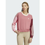 adidas Jopa Essentials 3-Stripes Crop Sweatshirt IC9875 Roza Loose Fit