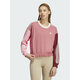 adidas Jopa Essentials 3-Stripes Crop Sweatshirt IC9875 Roza Loose Fit