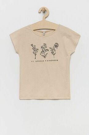 Birba&amp;Trybeyond bombažna otroška majica - bež. T-shirt otrocih iz zbirke Birba&amp;Trybeyond. Model narejen iz tanka