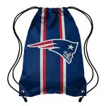 New England Patriots Team Stripe Drawstring športna vreča